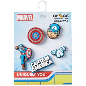 Accessoires Crocs Captain America 5Pck Multicolore Unique hommes - Publicité Accessoires Crocs Captain America 5Pck Multicolore Unique hommes - Publicité