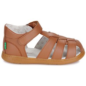 Sandales plates Kickers KICK FLO Marron 20 filles - Publicité Sandales plates Kickers KICK FLO Marron 20 filles - Publicité
