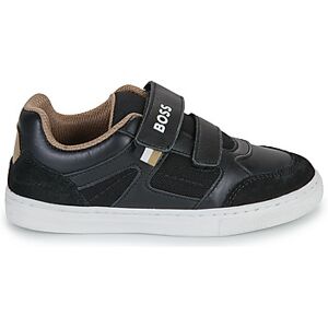 Baskets basses enfant BOSS J52577 Noir 28,29,30 garcons - Publicité Baskets basses enfant BOSS J52577 Noir 28,29,30 garcons - Publicité