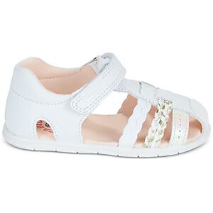 Sandales plates Pablosky ZIG Blanc 18,19,20,21,22,23 filles - Publicité Sandales plates Pablosky ZIG Blanc 18,19,20,21,22,23 filles - Publicité