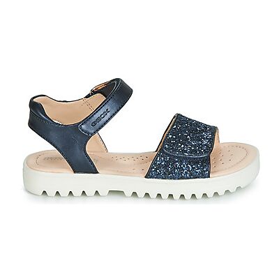 Sandales plates Geox CORALIE Bleu 30,31 filles - Publicité Sandales plates Geox CORALIE Bleu 30,31 filles - Publicité