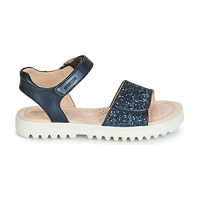 Sandales plates Geox CORALIE Bleu 32 filles - Publicité Sandales plates Geox CORALIE Bleu 32 filles - Publicité