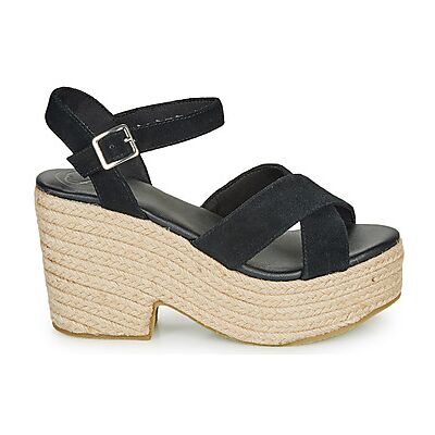 Sandales compensées Superdry HIGH ESPADRILLE SANDAL Noir 36 femmes - Publicité Sandales compensées Superdry HIGH ESPADRILLE SANDAL Noir 36 femmes - Publicité