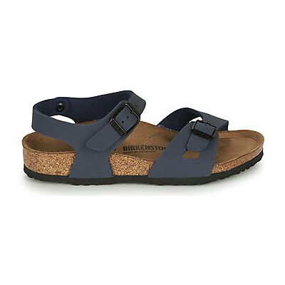 Sandales plates BIRKENSTOCK RIO Bleu 24 garcons - Publicité Sandales plates BIRKENSTOCK RIO Bleu 24 garcons - Publicité