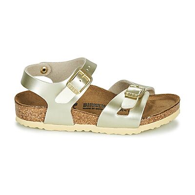 Sandales plates BIRKENSTOCK RIO Doré 24 filles - Publicité Sandales plates BIRKENSTOCK RIO Doré 24 filles - Publicité