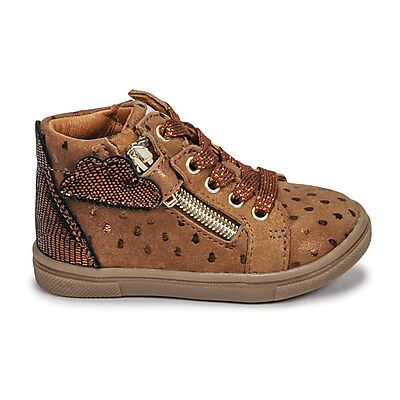 Baskets montantes enfant GBB VALA Marron 21 filles - Publicité Baskets montantes enfant GBB VALA Marron 21 filles - Publicité