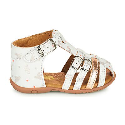 Sandales plates GBB RIVIERA Blanc 18,19,20 filles - Publicité Sandales plates GBB RIVIERA Blanc 18,19,20 filles - Publicité