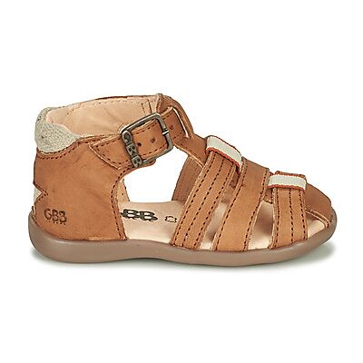 Sandales plates GBB GAMIN Marron 19 garcons - Publicité Sandales plates GBB GAMIN Marron 19 garcons - Publicité