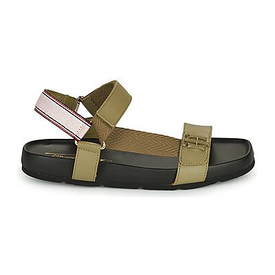 Sandales plates Tommy Hilfiger TH HARDWARE SPORTY SANDAL Kaki 36,37,38,39,40,41 femmes - Publicité Sandales plates Tommy Hilfiger TH HARDWARE SPORTY SANDAL Kaki 36,37,38,39,40,41 femmes - Publicité
