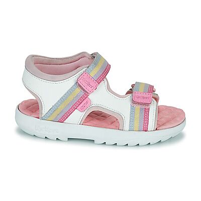 Sandales plates Kickers SANDAL LTHR IF WHT Multicolore 23,29 filles - Publicité Sandales plates Kickers SANDAL LTHR IF WHT Multicolore 23,29 filles - Publicité