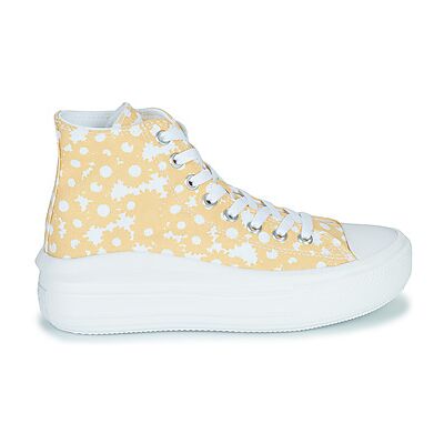 Baskets montantes Converse CHUCK TAYLOR ALL STAR MOVE FLORAL PLATFORM LO-FI CRAFT HI Jaune 38 femmes - Publicité Baskets montantes Converse CHUCK TAYLOR ALL STAR MOVE FLORAL PLATFORM LO-FI CRAFT HI Jaune 38 femmes - Publicité