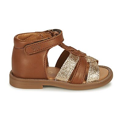 Sandales plates GBB OLENA Marron 24 filles - Publicité Sandales plates GBB OLENA Marron 24 filles - Publicité