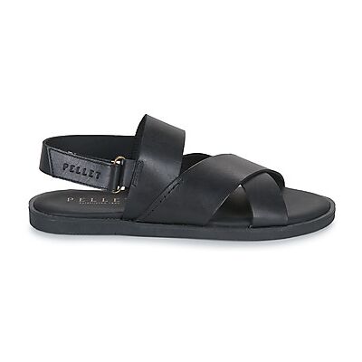 Sandales plates Pellet ANGEL Noir 39,46 hommes - Publicité Sandales plates Pellet ANGEL Noir 39,46 hommes - Publicité
