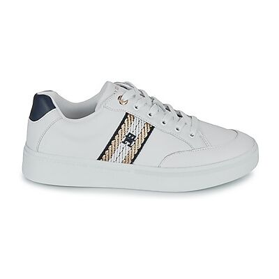 Baskets basses Tommy Hilfiger COURT SNEAKER WITH WEBBING Blanc 36,40 femmes - Publicité Baskets basses Tommy Hilfiger COURT SNEAKER WITH WEBBING Blanc 36,40 femmes - Publicité