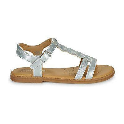 Sandales plates Geox J SANDAL KARLY GIRL Argenté 28,29 filles - Publicité Sandales plates Geox J SANDAL KARLY GIRL Argenté 28,29 filles - Publicité