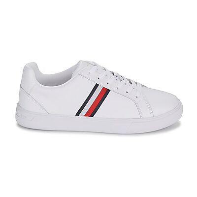 Baskets basses Tommy Hilfiger ESSENTIAL COURT SNEAKER STRIPES Blanc 38,39 femmes - Publicité Baskets basses Tommy Hilfiger ESSENTIAL COURT SNEAKER STRIPES Blanc 38,39 femmes - Publicité