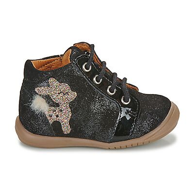 Sneakers en cuir noir GBB BICHETTE pour filles - Publicité Sneakers en cuir noir GBB BICHETTE pour filles - Publicité