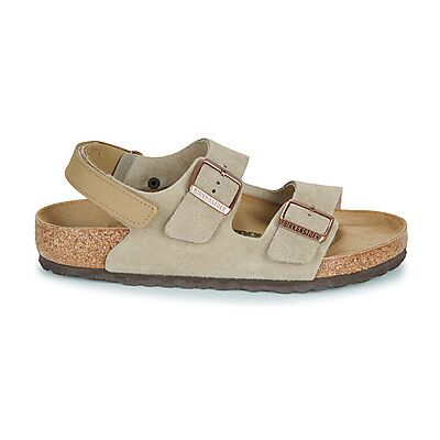 Sandales plates BIRKENSTOCK Milano AS Kids LEVE Taupe Beige 36,39 garcons - Publicité Sandales plates BIRKENSTOCK Milano AS Kids LEVE Taupe Beige 36,39 garcons - Publicité
