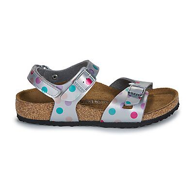 Sandales plates BIRKENSTOCK Rio AS Kids BF Elec. Metallic SilverDots Argenté 27,29 filles - Publicité Sandales plates BIRKENSTOCK Rio AS Kids BF Elec. Metallic SilverDots Argenté 27,29 filles - Publicité