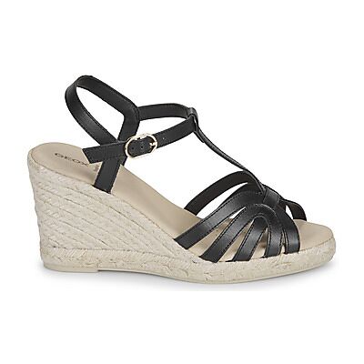 Sandales compensées Geox D GELSA Noir 37,38,39,40,41 femmes - Publicité Sandales compensées Geox D GELSA Noir 37,38,39,40,41 femmes - Publicité