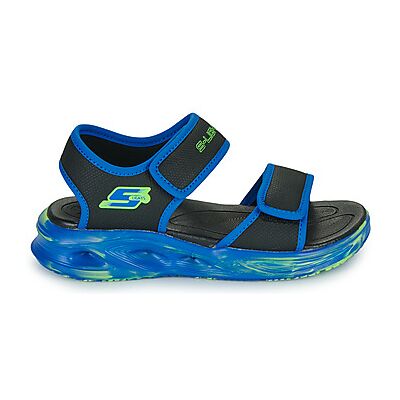 Sandales plates Skechers SANDALE LUMINEUSE SOLA GLOW Bleu 32 garcons - Publicité Sandales plates Skechers SANDALE LUMINEUSE SOLA GLOW Bleu 32 garcons - Publicité