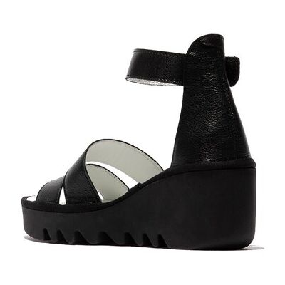 Sandales compensées Fly London BONO Noir 37,38,39,40 femmes - Publicité Sandales compensées Fly London BONO Noir 37,38,39,40 femmes - Publicité