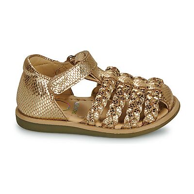 Sandales plates Shoo Pom TITY WOWO Doré 24 filles - Publicité Sandales plates Shoo Pom TITY WOWO Doré 24 filles - Publicité