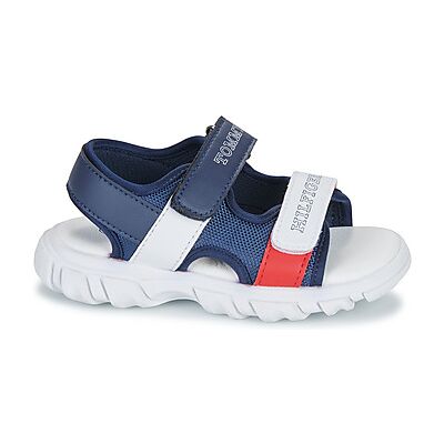 Sandales plates Tommy Hilfiger KYLE Bleu 24 garcons - Publicité Sandales plates Tommy Hilfiger KYLE Bleu 24 garcons - Publicité