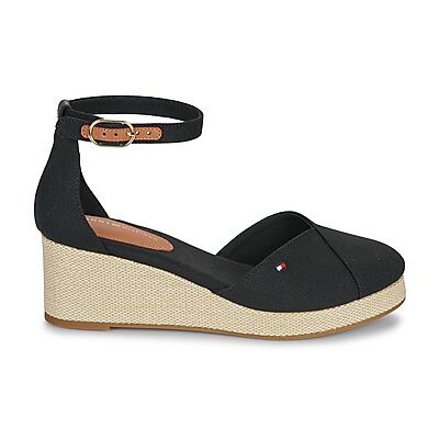 Sandales compensées Tommy Hilfiger FLAG CLOSED TOE MID WEDGE ESPAD Noir 38,39,40,41 femmes - Publicité Sandales compensées Tommy Hilfiger FLAG CLOSED TOE MID WEDGE ESPAD Noir 38,39,40,41 femmes - Publicité