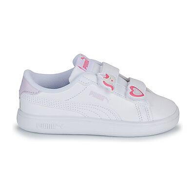 Baskets basses enfant Puma Smash 3.0 Badges V Inf Blanc 20,21,22,23 filles - Publicité Baskets basses enfant Puma Smash 3.0 Badges V Inf Blanc 20,21,22,23 filles - Publicité