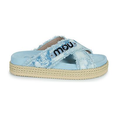 Sandales compensées Mou CRISS-CROSS ROPE SANDAL PAINTE Bleu 38,39 femmes - Publicité Sandales compensées Mou CRISS-CROSS ROPE SANDAL PAINTE Bleu 38,39 femmes - Publicité