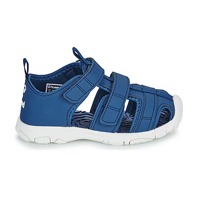 Sandales plates hummel SANDAL VELCRO INFANT Bleu 25,27,28 filles - Publicité Sandales plates hummel SANDAL VELCRO INFANT Bleu 25,27,28 filles - Publicité