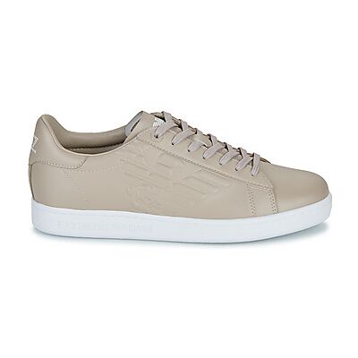 EA7 X8X001 Baskets en Cuir Beige - Baskets - Publicité EA7 X8X001 Baskets en Cuir Beige - Baskets - Publicité