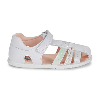 Sandales plates Pablosky ZIG Blanc 25 filles - Publicité Sandales plates Pablosky ZIG Blanc 25 filles - Publicité