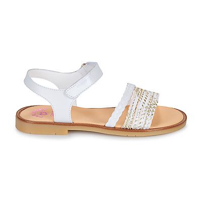 Sandales plates Pablosky MARY Blanc 31,32 filles - Publicité Sandales plates Pablosky MARY Blanc 31,32 filles - Publicité
