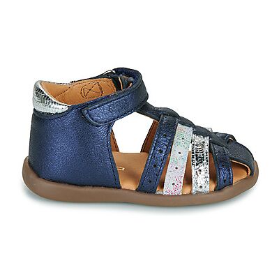 Sandales plates GBB JINETTE Bleu 19,21 filles - Publicité Sandales plates GBB JINETTE Bleu 19,21 filles - Publicité