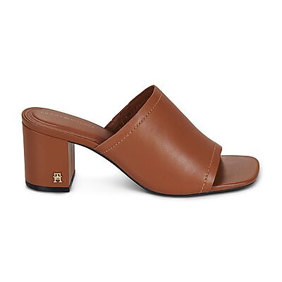 Mules Tommy Hilfiger TH BLOCK HEEL MULE LTH Marron 38,39 femmes - Publicité Mules Tommy Hilfiger TH BLOCK HEEL MULE LTH Marron 38,39 femmes - Publicité