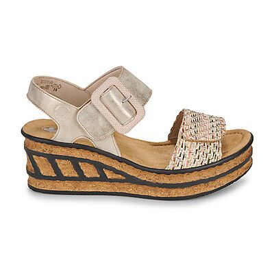 Sandales compensées Rieker 68172-60 Beige 36,37,38,39,40,41 femmes - Publicité Sandales compensées Rieker 68172-60 Beige 36,37,38,39,40,41 femmes - Publicité