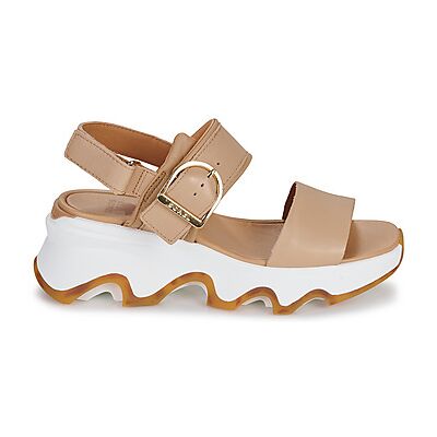 Sandales compensées Sorel KINETIC IMPACT WEDGE Beige 40 femmes - Publicité Sandales compensées Sorel KINETIC IMPACT WEDGE Beige 40 femmes - Publicité