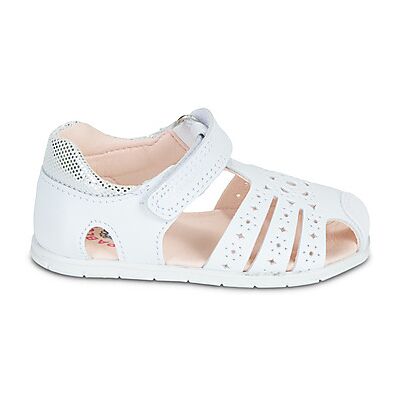 Sandales plates Pablosky ZIG Blanc 18,19,21,23 filles - Publicité Sandales plates Pablosky ZIG Blanc 18,19,21,23 filles - Publicité