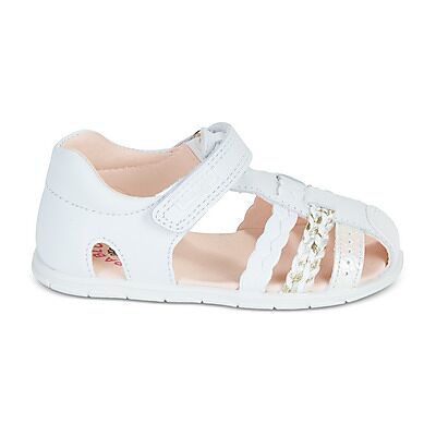 Sandales plates Pablosky ZIG Blanc 24,25,26,27 filles - Publicité Sandales plates Pablosky ZIG Blanc 24,25,26,27 filles - Publicité