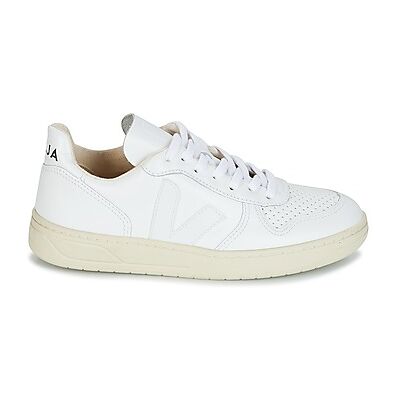 VEJA V-10 Sneakers en Cuir Blanc - Chaussures Décontractées - Publicité VEJA V-10 Sneakers en Cuir Blanc - Chaussures Décontractées - Publicité