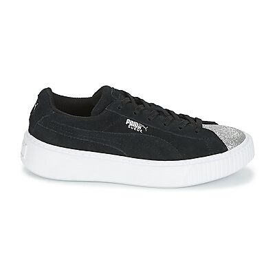 Baskets basses enfant Puma SUEDE PLATFORM GLAM PS Noir 28,30,31 filles - Publicité Baskets basses enfant Puma SUEDE PLATFORM GLAM PS Noir 28,30,31 filles - Publicité