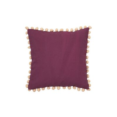 Housse de coussin Broste Copenhagen POM Bordeaux - Publicité Housse de coussin Broste Copenhagen POM Bordeaux - Publicité