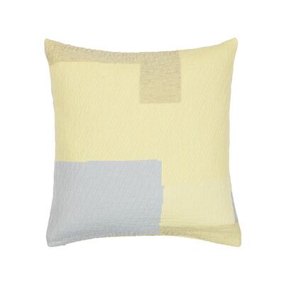 Broste Copenhagen - Housse de coussin PATCH - 60x60 cm, jaune/gris - Publicité Broste Copenhagen - Housse de coussin PATCH - 60x60 cm, jaune/gris - Publicité