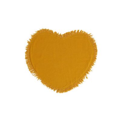 Côté Table NALIA COEUR X2 Ensemble de table jaune - Unique - Publicité Côté Table NALIA COEUR X2 Ensemble de table jaune - Unique - Publicité