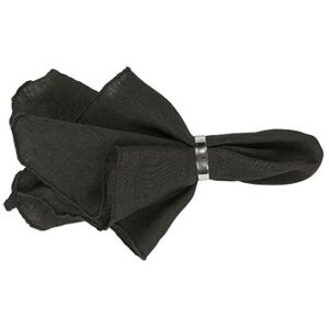 Broste Copenhagen GRACIE X2 Serviette Noire - Napkin - Publicité Broste Copenhagen GRACIE X2 Serviette Noire - Napkin - Publicité
