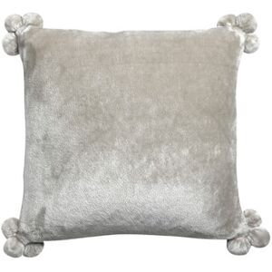 Housse de coussin Tender Pompons Gris - Housse de coussin - Publicité Housse de coussin Tender Pompons Gris - Housse de coussin - Publicité