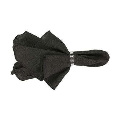 Broste Copenhagen GRACIE X2 Serviette Noire - Napkin - Publicité Broste Copenhagen GRACIE X2 Serviette Noire - Napkin - Publicité