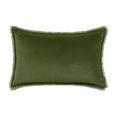 Housse de Coussin en Velours de Coton Vivaraise FARA - Vert - 40x65 cm - Type de Coussin - Publicité Housse de Coussin en Velours de Coton Vivaraise FARA - Vert - 40x65 cm - Type de Coussin - Publicité